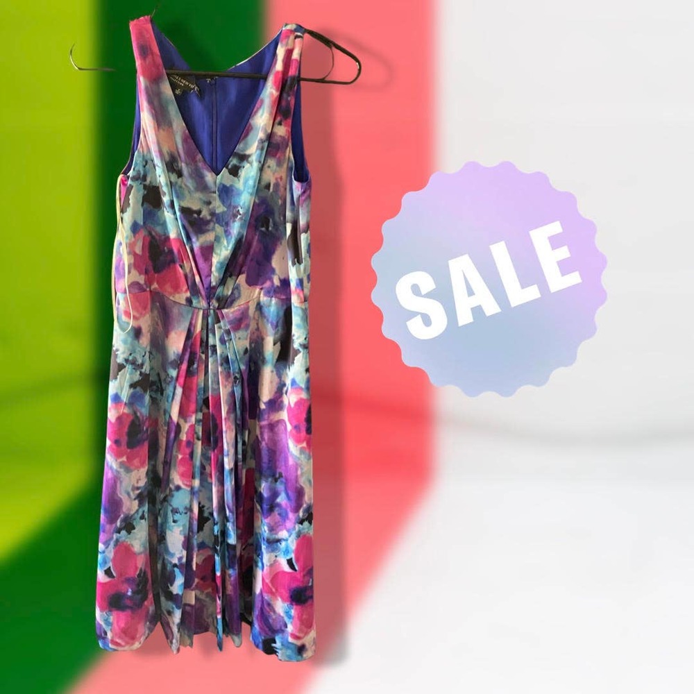 Floral Print Sleeveless Dress